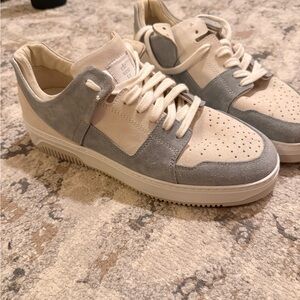 Eleventy Men's Cream and Gray Sneakers